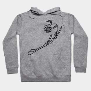 Skeleton flower Hoodie